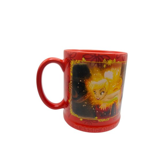 Disney Peter Pan Classic Animation Tinker Bell Red Ceramic Coffee Mug - Picture 3 of 8